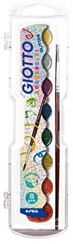Giotto 949305 Wasserfarben-Set, Glitterfarben