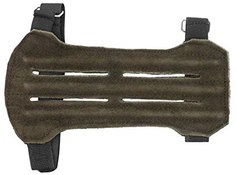 elToro Traditioneller Armschutz Kurz aus Leder - Wildleder dunkel; Zubehör für Bogenschießen, Pfeil und Bogen, Bogensport