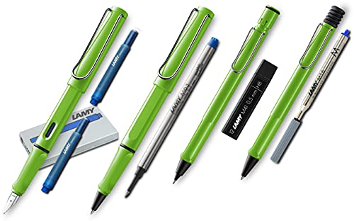 Lamy Safari Serie (Green, Fein - Komplett-Set)