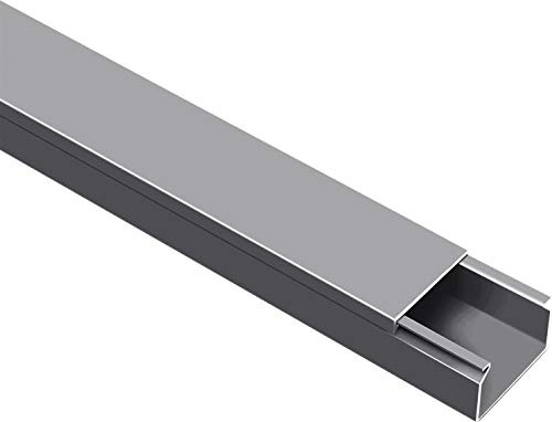 CILSON Kabelkanal, 60x40 mm, Grau, selbstklebend | PVC, UV-beständig, Innen & Außen, Made in Germany