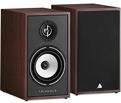 Triangle - Enceinte Bibliothèque Hi-FI BOREA BR02 - Puissance Admissible 80W - Rendement 89 DB/W/m – Polyvalente Musique et Home-Cinéma - 176 x 310 x 274 mm - Noyer (Paire)