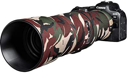 easyCover - Lens Protection Camouflage Cover - Objektivschutz - Schutz für Ihr Kameraobjektiv - Geeignet für Canon RF 600mm F11 is STM - Grüne Camouflage