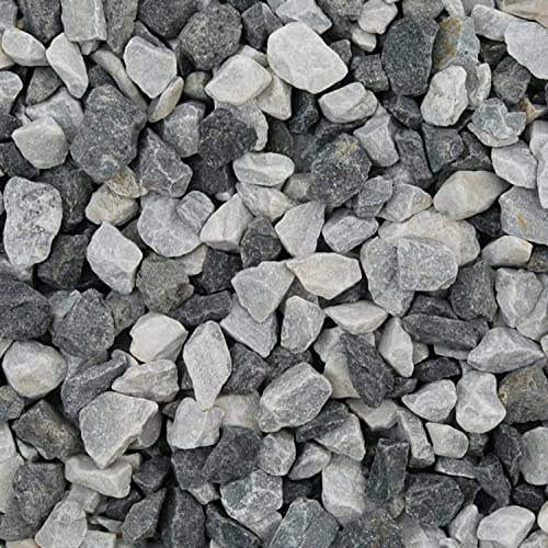 Black Ice Decorative Stones Chippings Peacock Turfscape Gravels Aggregates for Driveway Paths Garden Maxi Bag 23KG
