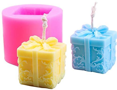 Silikon Kerzenform, 3D Seifengießform Rose Blume Box Kerze Silikon Formen, Kerzengießform DIY Werkzeug, Fondant Schokoladenseife Backformen Von Pralinen, Süßigkeiten, Kerzen, Seifen