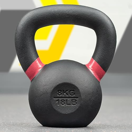 FORZA Pro Kettlebells aus Gusseisen [4 kg – 48 kg] | Hochwertige Kettlebells für Krafttraining – 3 Set-Optionen für Heim- und Fitnessstudio