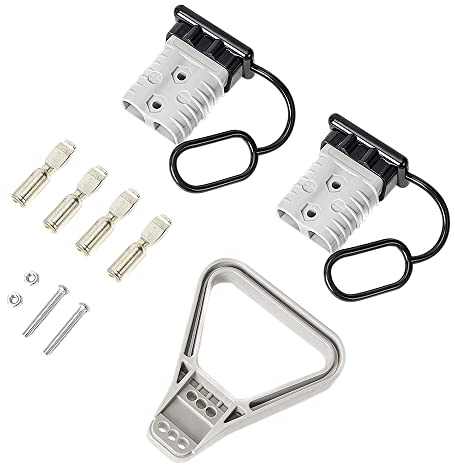 Lodokdre 2 piezas 2/0 AWG 350A cable conector de batería kit de desconexión rápida para conector para remolque de cabrestante