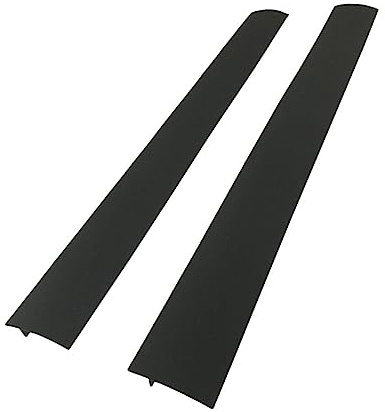 Joint en Silicone Noir pour Interstice de Cuisinière, 2 Pièces | Flexible et Résistant à Chaleur, pour Plaque et Porte Vitrée, Style Classique Moderne