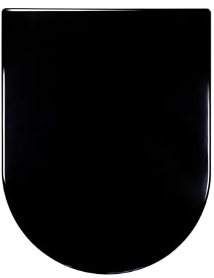 Giural WC Sitz Mit Absenkautomatik D-Form Toilettendeckel Einfache Montage Und Sauber,Klodeckel Quick-Release-Funktion, Antibakterielle, Klodeckel Mit Absenkautomatik 360 * 460 Mm