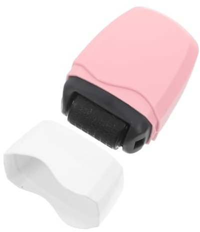 TOGEVAL Confidential Roller Stamp for Privacy Protection Anti-Theft Identity Blocker Pink Security Stamp for Sensitive Information