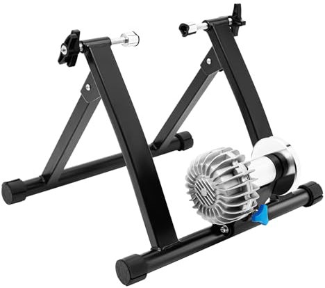 FUROMG Rollentrainer Magnet Bremse Fahrrad Ständer,Indoor Bike Trainer Stand Radfahren Übung Stationäre Fahrradständer für 26-29 Zoll Rennrad