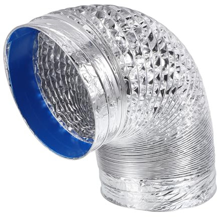 Angoily Range Hood Exhaust Pipe Flexible Aluminum Foil Vent Hose for Kitchen Ventilation Four Thickened Easy Installation Adjustable