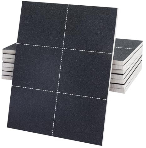Set di 8 Spugne Abrasive Lavabili e Riutilizzabili, 180-1000 Grana Blocchi Abrasivi Bagnato-Asciutto Schiuma Morbida per Carrozzeria Auto, Lucidare Legno,Plastica, Metallo, Pulizia Delle Pareti