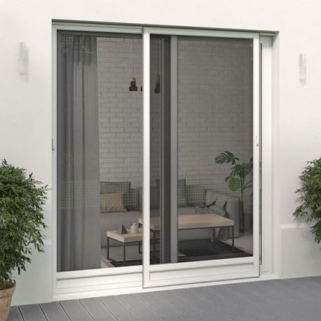 Moustiquaire Coulissante Alu H240 cm x L300 cm Confort Blanc