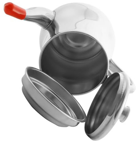 ULTECHNOVO Aceitera de Acero Inoxidable de 250ml Colador Integrado y Superficie Lisa para Almacenamiento y Filtrado de Aceite en Cocina Doméstica