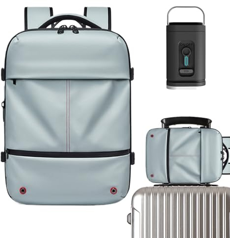 Sac à dos de voyage avec système d'aspiration – Valise extensible et étanche 48 L – Sac à dos de camping pour le portage, les voyages d'affaires, le terrain, le ranch, le sentier, la pêche de nuit