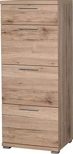 Germania 3203-177 Kommode GW-Top in Sanremo-Eiche-Nachbildung, 48 x 120 x 40 cm (BxHxT)