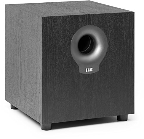 ELAC Debut Subwoofer S10.2, aktiver Lautsprecher für die Musikwiedergabe über Stereo-Anlage, idealer Verstärker für Tiefe Bässe und kraftvolle Sounds, 200 W, Schwarz dekor