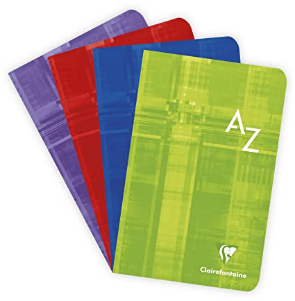 Clairefontaine 3608C Heftklammern, 11 x 17 cm, Séyès, 90 g, 48 Blatt, 10 Stück