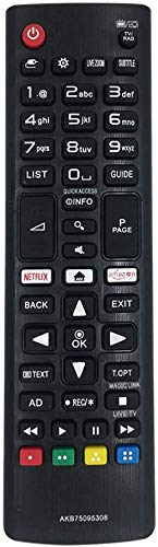 Neue Ersatzfernbedienung für LG Fernbedienung tv Für Verschiedene LG Ultra HD-Fernseher mit Netflix -Tasten geeignet - Keine Einrichtung erforderlich TV-Universalfernbedienung