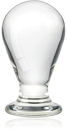 SXOVO Plug Anal de Cristal Consolador Clásico Transparente Bombilla Butt Plug Masajeador Vagina Masturbación para Hombres y Mujeres Juguete Sexual Combinado (M)