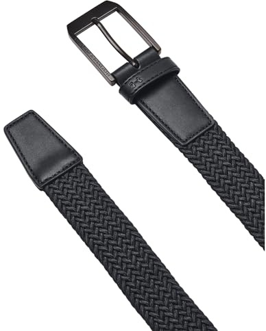 Under Armour Men's Braided Golf Belt, (001) Black / / Black, Large