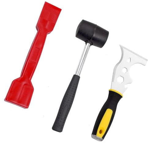 Wjelet Ensemble d'outils de vitrage 13 en 1 avec maillet en caoutchouc et outil de retrait de garniture de fenêtre, parfait pour les fenêtres à double vitrage