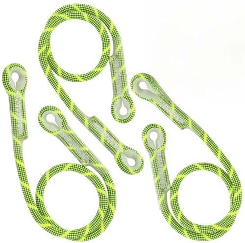 Prusik Cord 10 mm, vorgenähtes Auge-zu-Auge-Reibseil, Nylon und Kevlar, hitzebeständig, 3 Stück