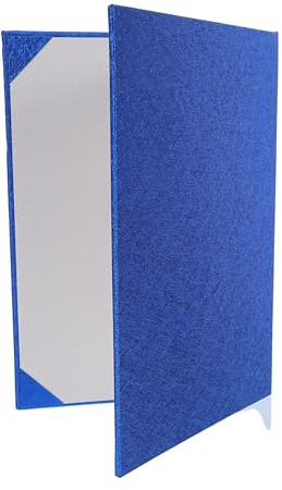 ARTIBETTER Carpeta para Certificados A4 Azul Brillante Tapa Dura Reforzada Funda Protectora para Documentos Tamaño Carta Estuche para Diploma y Premios Portadiplomas Resistente para