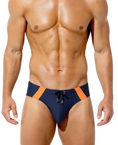 Arjen Kroos Bañador Slip Hombre Traje de Baño Corto con Cordón Ajustable | Bañador Natación Secado Rápido, Resistente al Cloro, para Piscina y Playa