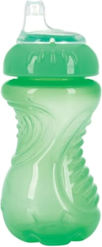 Nûby - ID890 - Gobelet Polypropylène Easy Grip + Bec Silicone Antigoutte - 295 ml - 6 mois