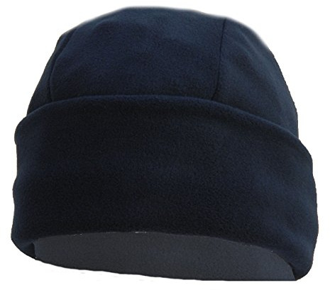 OUTLET MILITARY Cappello Tondo in Pile Antipilling Blu Navy
