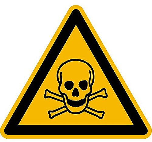 LEMAX® Aufkleber Warnschild, Warnung vor Quetschgefahr zw. Werkzeugen einer Presse W030 DIN EN ISO 7010 Folie selbstkl. gelb/schwarz, 200mm