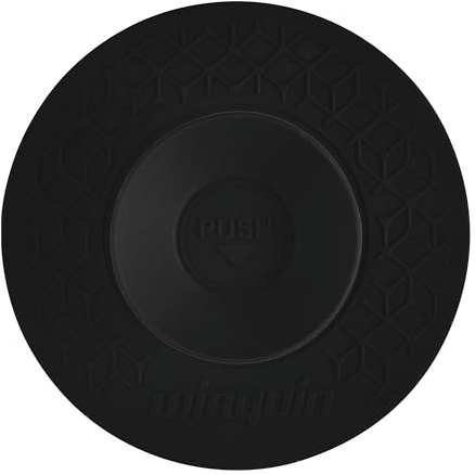 Wirquin 30722894 Bouchon et filtre universel Uppy adapté aux évacuations évier, lavabo, baignoire, noir | Silicone, étanche, sans outil, filtre intégré, bouchon, compatible évier, compatible lavabo, compatible baignoire