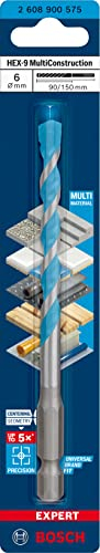 Bosch Professional Punte Expert Hex 9 Multiconstruction Per Calcestruzzo, Accessorio Trapano A Percussione, 6.00 X 150 Mm