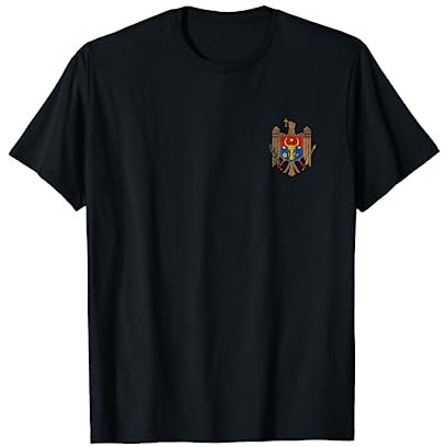 NATIONAL COAT OF ARMS FLAG OF MOLDOVA MOLDOVA NATIONAL FLAG COAT OF ARMS T-Shirt