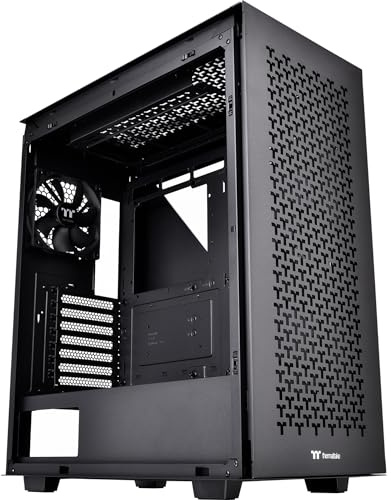 Thermaltake Divider 500 TG Air Black | Mid-Tower-ATX-PC-Gehäuse | 2 x gehärtetes 3mm Glasseitenteil | Mesh-Panel| schwarz