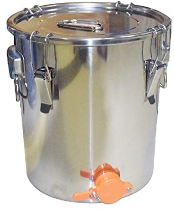 Maturateur MIEL inox avec couvercle et robinet