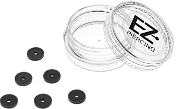 AWD Anti Wildfleisch Disc GRAPHITE 6er Pack Piercing Discs OPTIMAL gegen Wildfleisch Keloid und Entzündungen am Bauchnabelpiercing und am Zungenpiercing |