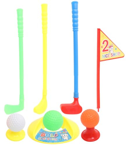 ibasenice Set De Golf para Niños Juego Educativo Al Aire Libre Mini Palos De Golf Ligero Y Portátil 15.35 Pulgadas para Actividades Familiares Y Desarrollo Deportivo