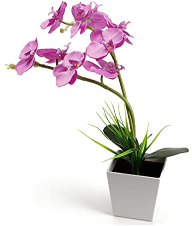 Uonlytech 9 Orchidee Lichter Batterie Betrieben Künstliche Topf Blume Licht Wohnkultur Orchidee Blume Dekoration