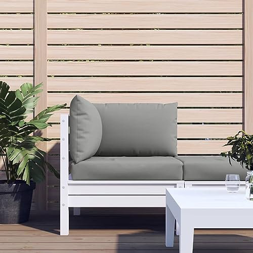 XIAOGUANG Palettensofa-Auflagen 3 STK Palettenkissen Outdoor, Europaletten Sitzkissen Outdoor, Paletten Rückenkissen, Grau Stoff