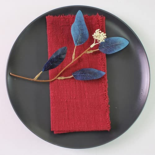 ABNUM Stoffservietten 50 Stück Gaze Baumwollstoff 40 x 40 cm Abendessen Geschirrtuch für Hochzeit Ostern Ramadan Dekoration