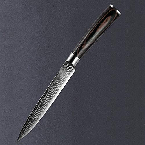 Coltello da chef Coltello giapponese for levigatura in acciaio inossidabile Coltello a lama affilata professionale Regalo for utensili da cucina (Color : 5.5inch Utility knif)
