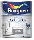 Bruguer Esmalte Azulejos al Agua Satinado Gris Granito 750ml