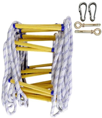 Feuerleiter – Notfall-Seilleiter for Erwachsene, Flucht aus Fenster und Balkon, for Baumhaus und im Freien (Size : 10M)
