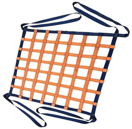 PAUANI Hangendes Hebenetz - Flaches Nylonnetz, Anhängernetz, Schutznetz Garten, Cargonetz Heavy Duty, Für Treppenhebungsnetz, Frachtnetz, Anpassbar, Last 0,3-3,5 Tonnen(4 X 4M/Mesh 15cm/Load 2.5t)