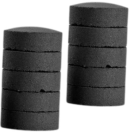 Happyyami Smokeless Wood Charcoal Briquettes for Outdoor Fire and Grill 3.3 X 3.3 X 0.4 CM Easy to Light Smoke-Free Fuel for Bbq Camping Kitchen Use