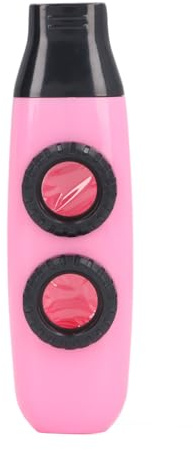 Kazoos Musikinstrument, Dual Hole Kazoo Flute Professionelle Kunststoff Kazoo mit Kazoo Flöte Diaphragma für Violine, Gitarre, Klavier Keyboard, Ergonomisches Design (PINK)