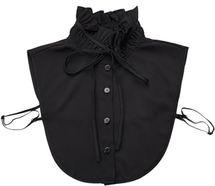 Lerpwige Abnehmbarer Reverskragen Krawatte Flourcing Girls Collar Accessoire Faltenkragen Alte Kunst Traditioneller Krawattenschal