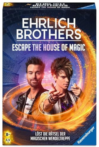 Ravensburger 24868 Ehrlich Brothers Escape the House of Magic - magisches Escape Room Spiel, Gesellschaftsspiel für 1 bis 4 Spieler ab 8 Jahren